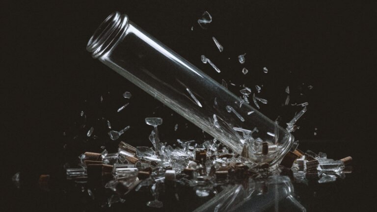 Tubo de ensaio quebrado