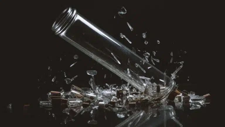 Tubo de ensaio quebrado